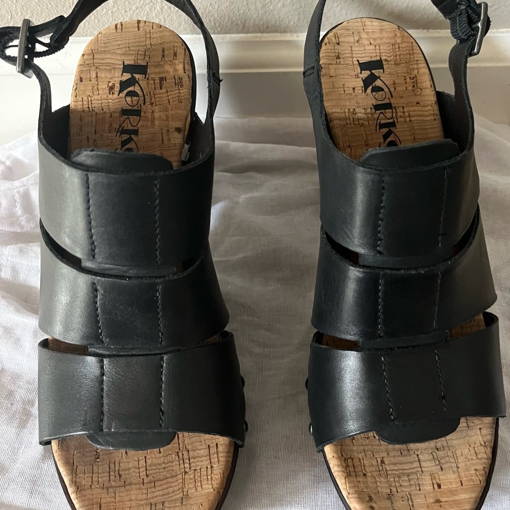 Black platform heels